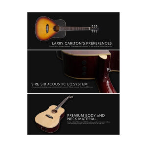Sire A3GSNT A3 Series Larry Carlton akustična ozvučena gitara - Slika 9