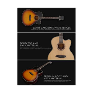 Sire A4GSNT A4 Series Larry Carlton akustična ozvučena gitara - Slika 11