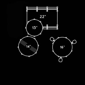 Pearl PSP924XP/C452 President Series Phenolic set bubnjeva - Slika 9
